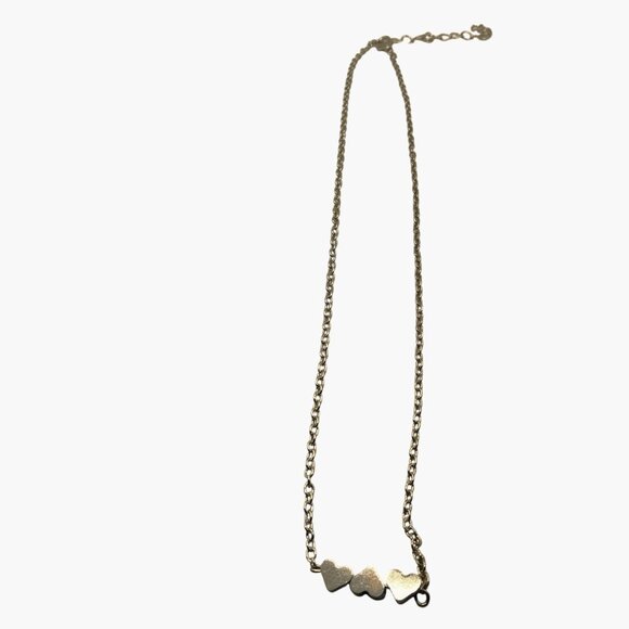 Silver Heart Pendant Necklace With Adjustable Chain Valentine - Picture 2 of 5